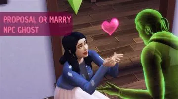 Can a sim marry a ghost sims 4?