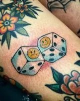What does a tattoo of dice mean?
