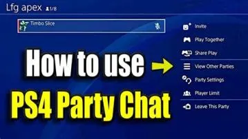 Why is my ps4 party chat not working?
