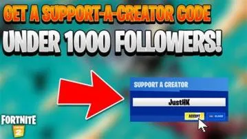 Do you need 1,000 followers to get a creator code?