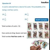 What is the probability of selecting a face card from a pack of 26 red cards?