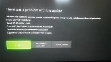 What is error code 0x80072ee7 on xbox one?