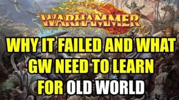 Why warhammer fantasy failed?