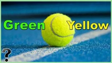 Why are tennis balls yellow and not white?