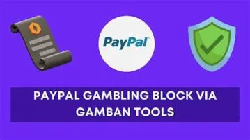 Can you block gambling on paypal?