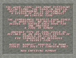 What is the blood cheat code in mortal kombat?