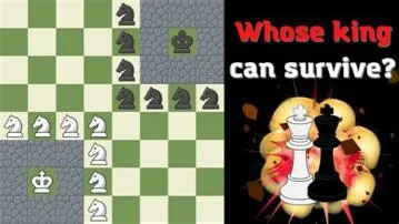 Can king survive alone in chess?