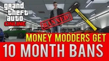 Will i get banned if a modder gives me money gta 5?