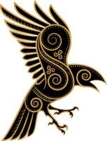 What god symbol is a raven?