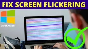 What causes flashing screen?