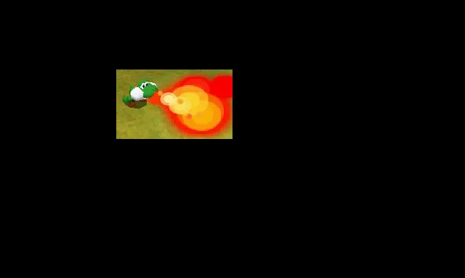 How does yoshi breathe fire