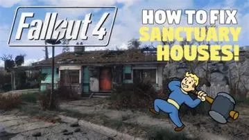 Can you fix the houses in sanctuary fallout 4?