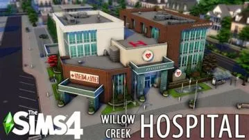 How do you go to the hospital in sims 4?