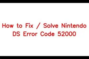 What is error code 52000 dsi?