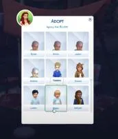 How do you adopt a preexisting child in sims 4?